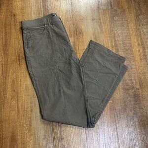 Ur rebel Olive Green straight leg microtwill trouser Pants size 14